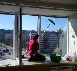 Мытье окон в однокомнатной квартире Лангепас